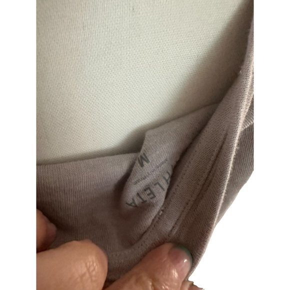 ATHLETA Gray Crewneck Womens Top Size Medium - Picture 4 of 5